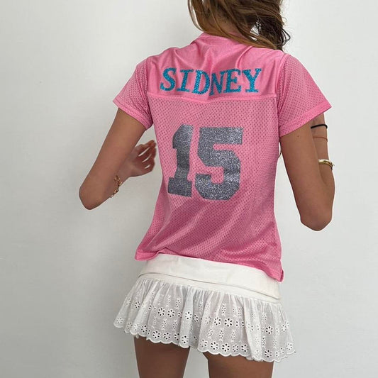 Vintage pink jersey top