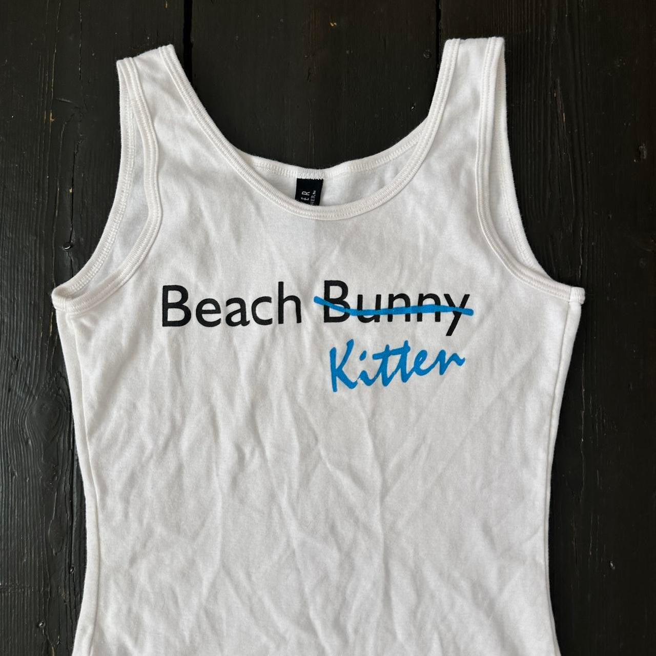 Vintage 90s beach kitten tank top