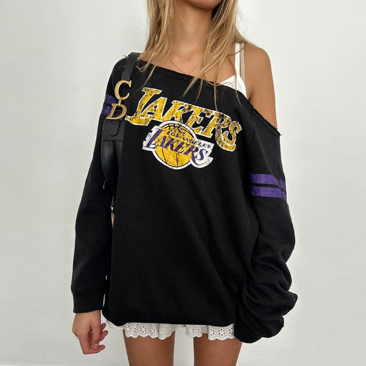 Vintage Lakers off the shoulder sweatshirt