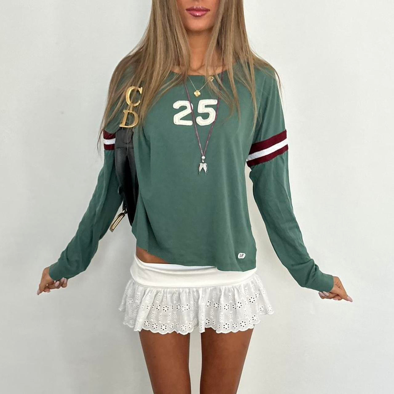 Vintage Abercrombie and Fitch green long sleeve top