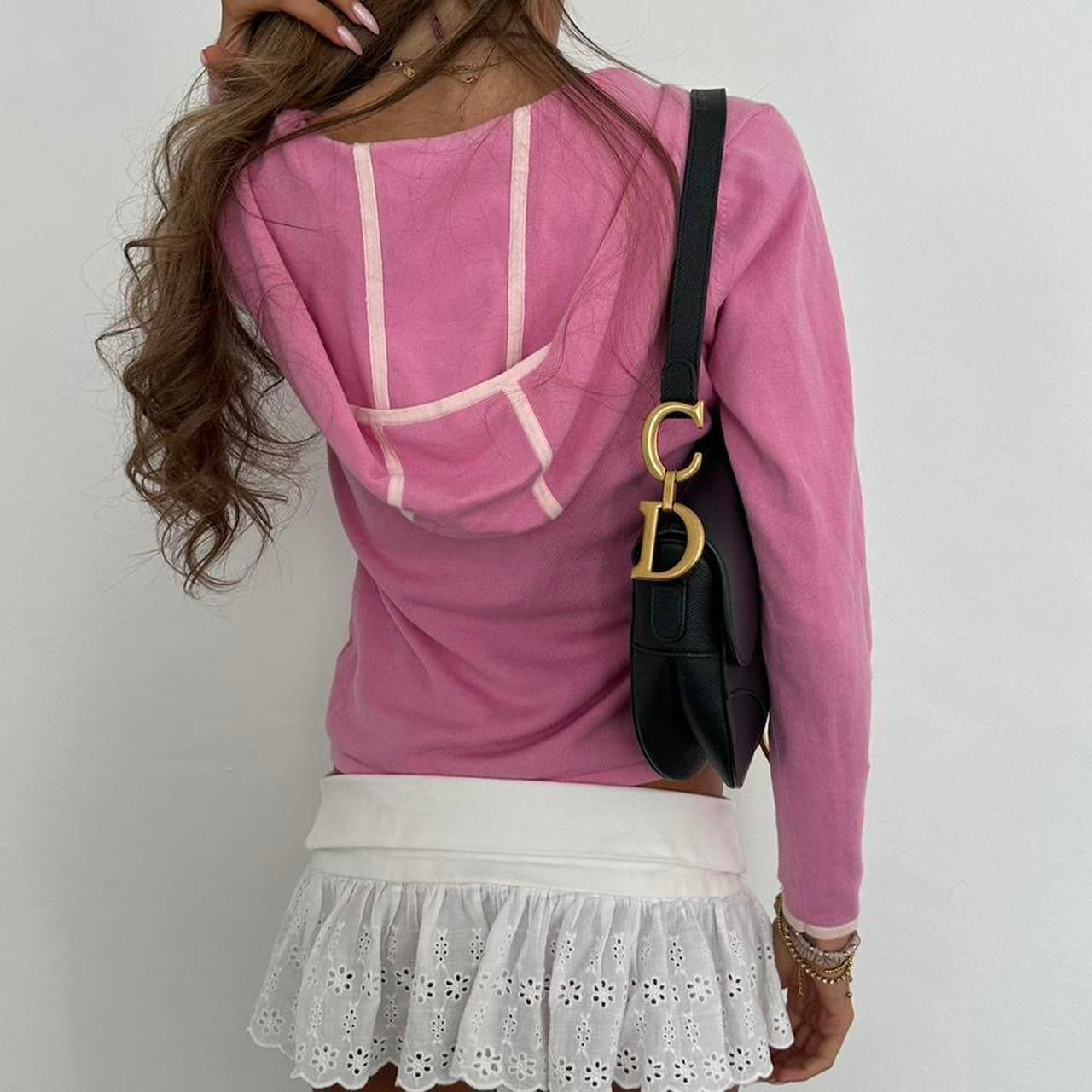 Vintage 2000’s pink wrap hoodie top