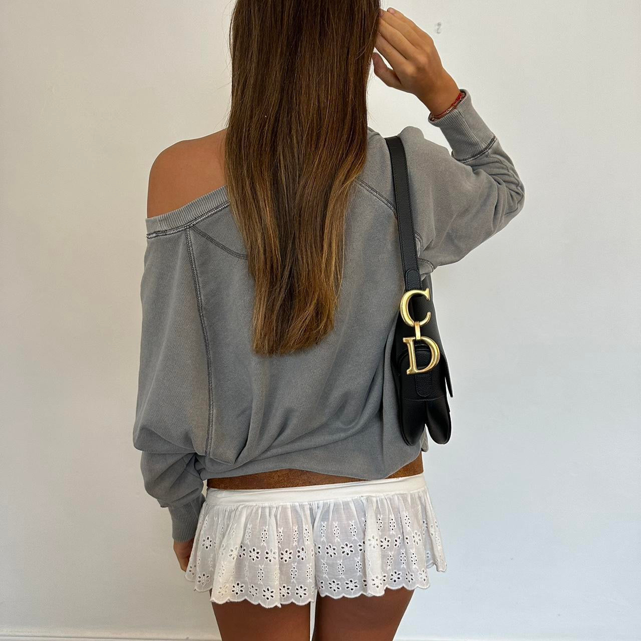 Vintage grey relaxed fit sweatshirt