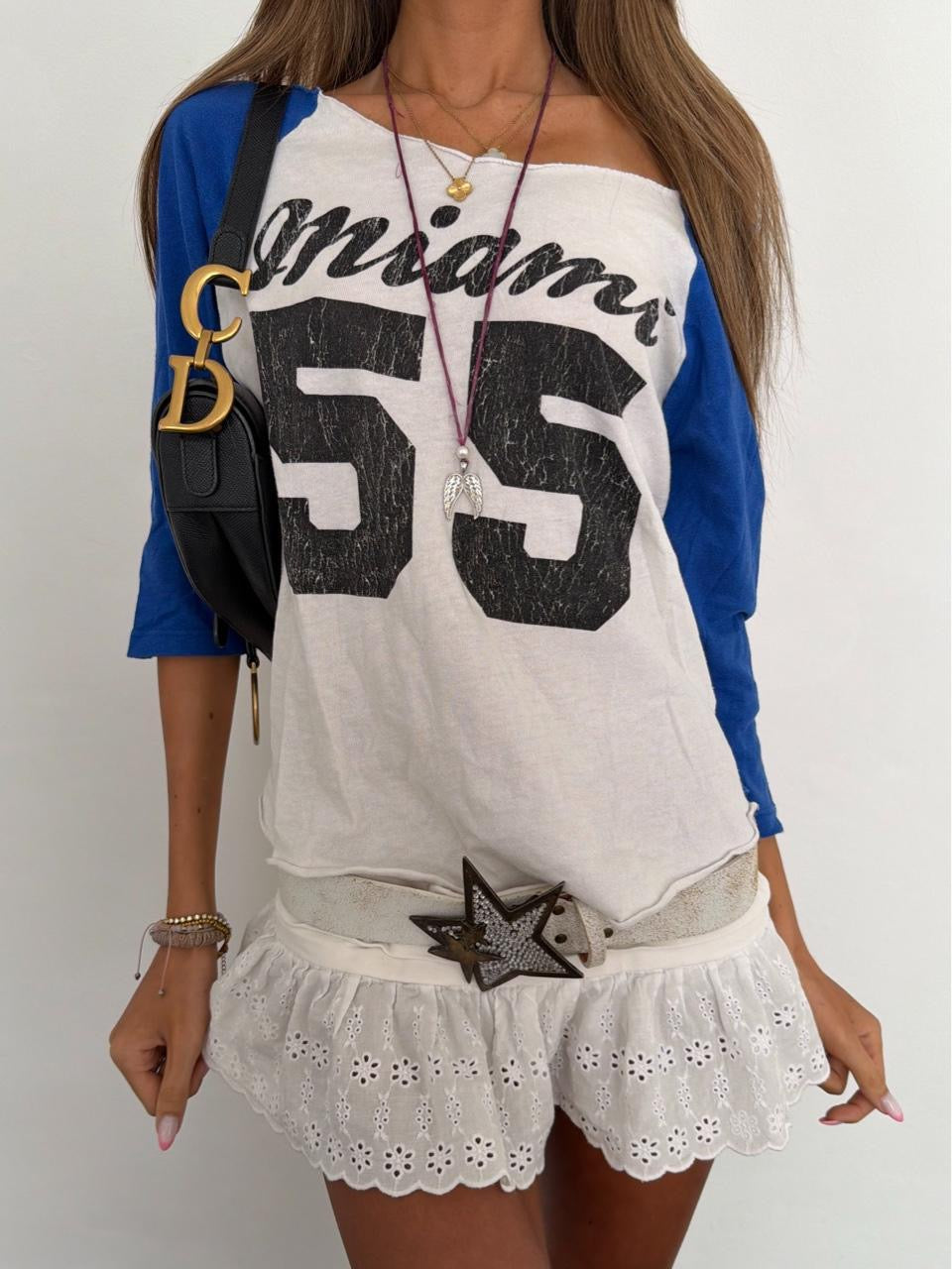 Vintage 00’s Miami off the shoulder top