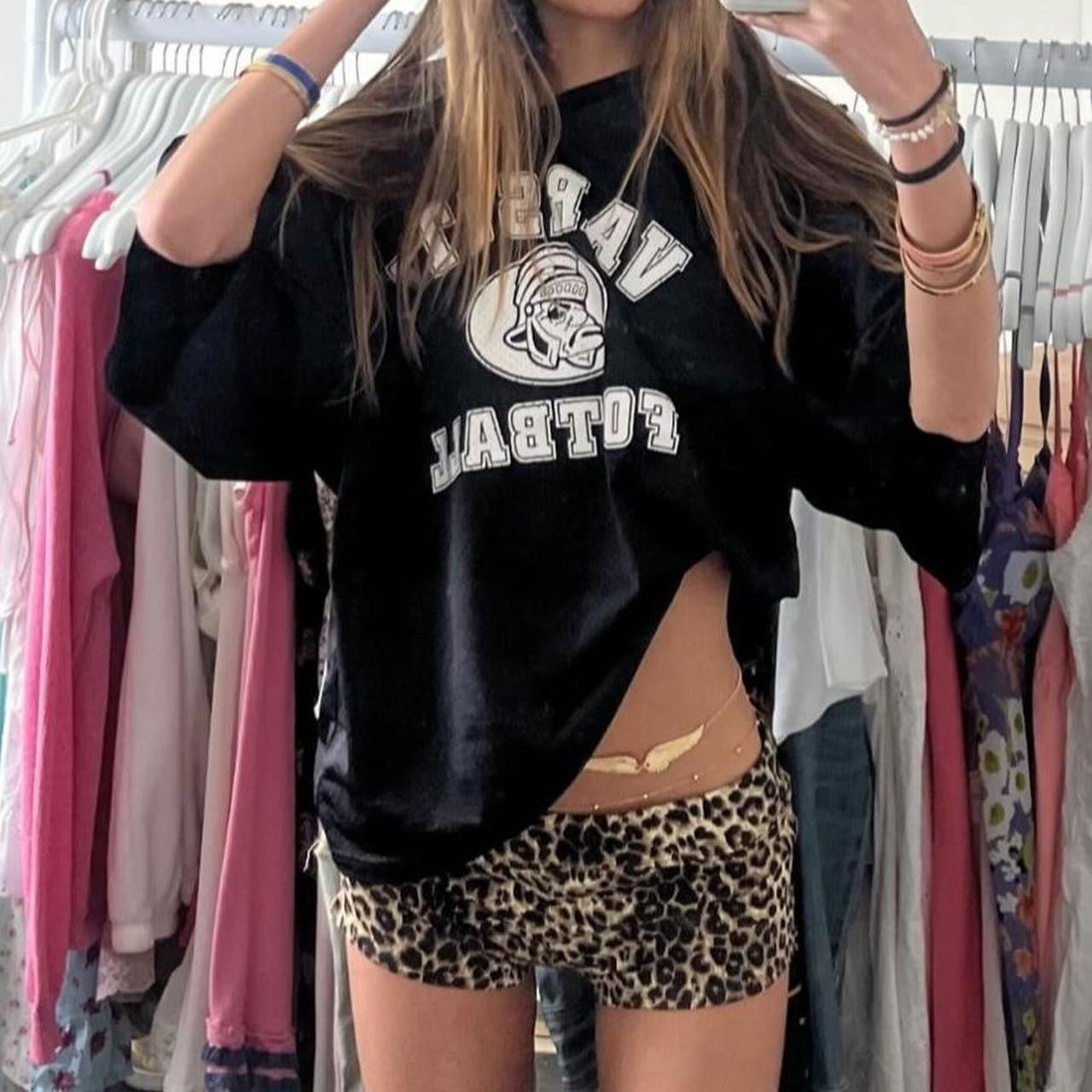 Vintage leopard print shorts