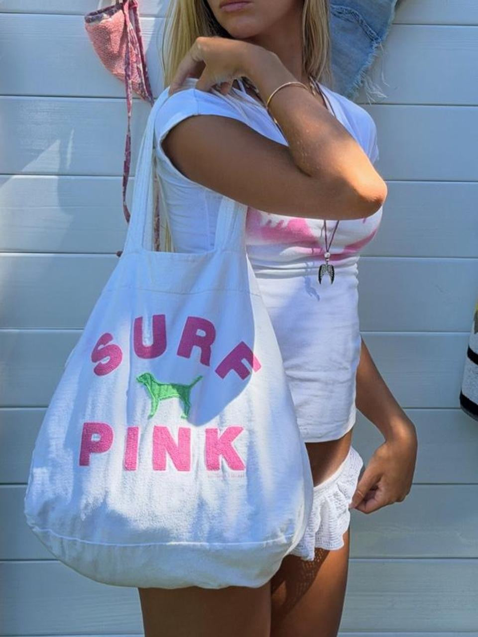 Vintage 00s Victoria’s Secret SURF PINK bag
