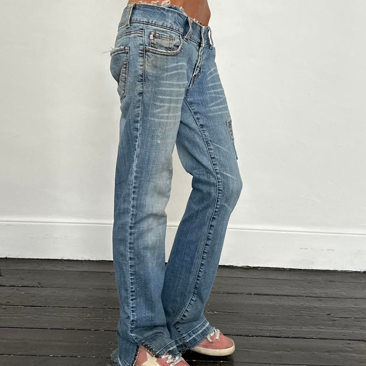 Vintage 2000’s butterfly bootcut jeans