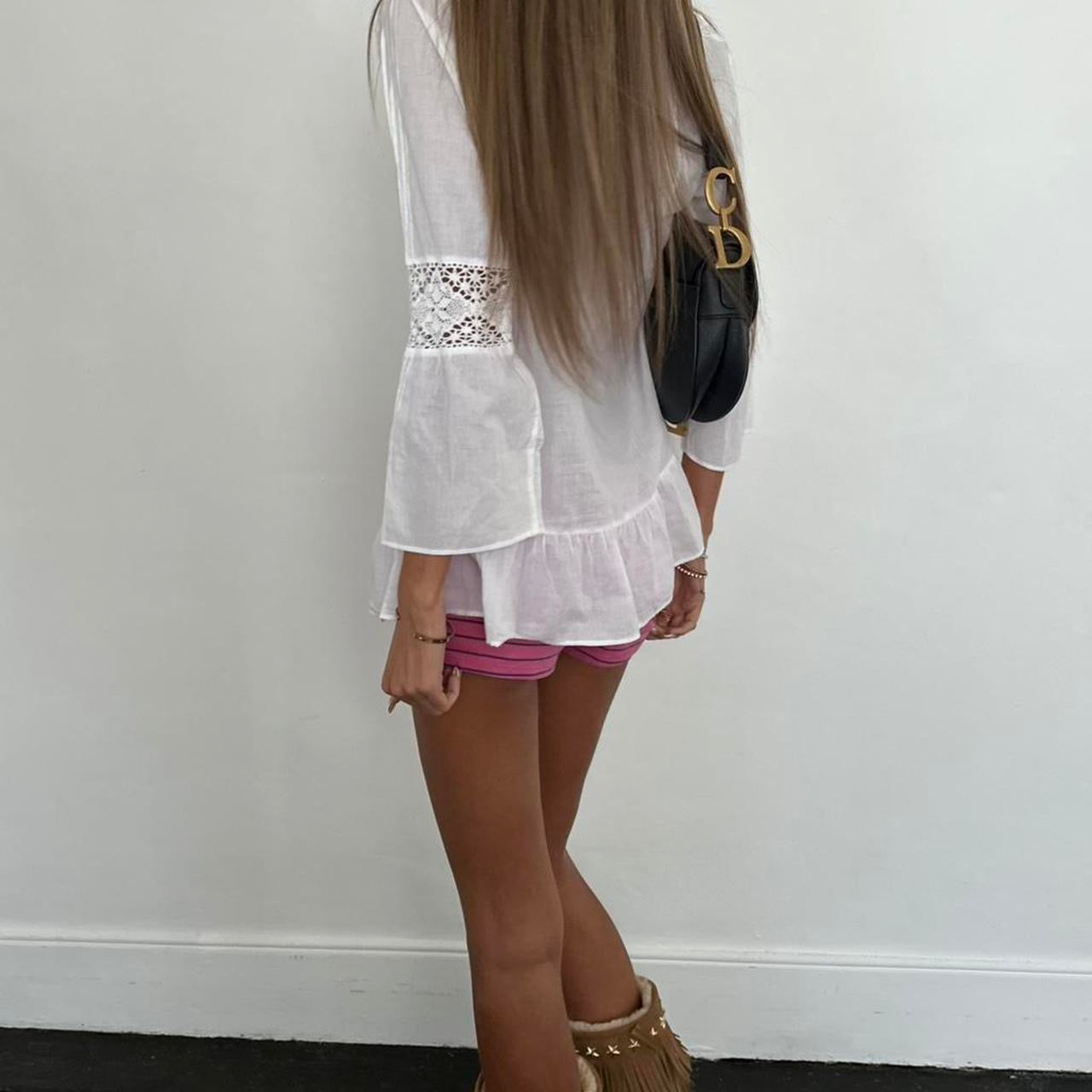 Vintage 90’s boho white blouse