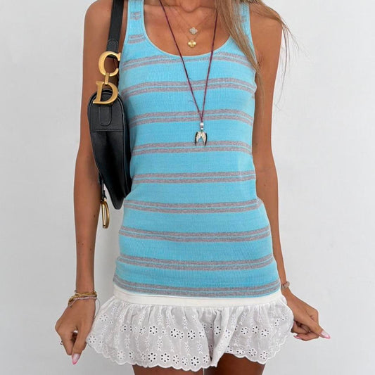 Vintage 2000’s striped blue cami top