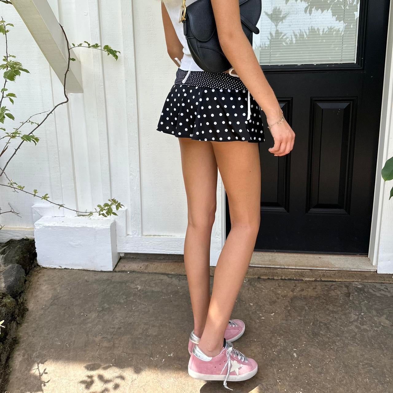 Vintage 90’s polka dot mini skirt