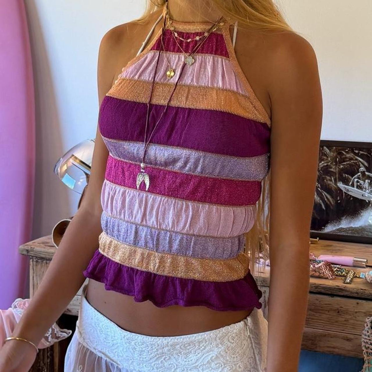Vintage 2000’s halter neck top