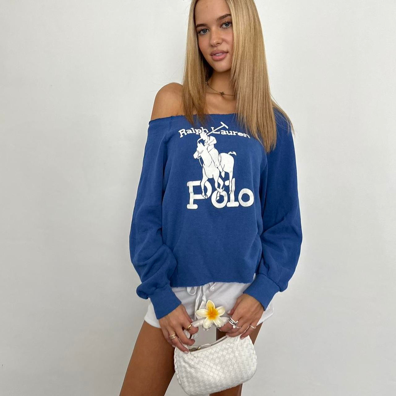 Vintage 90’s Ralph Lauren polo blue sweatshirt