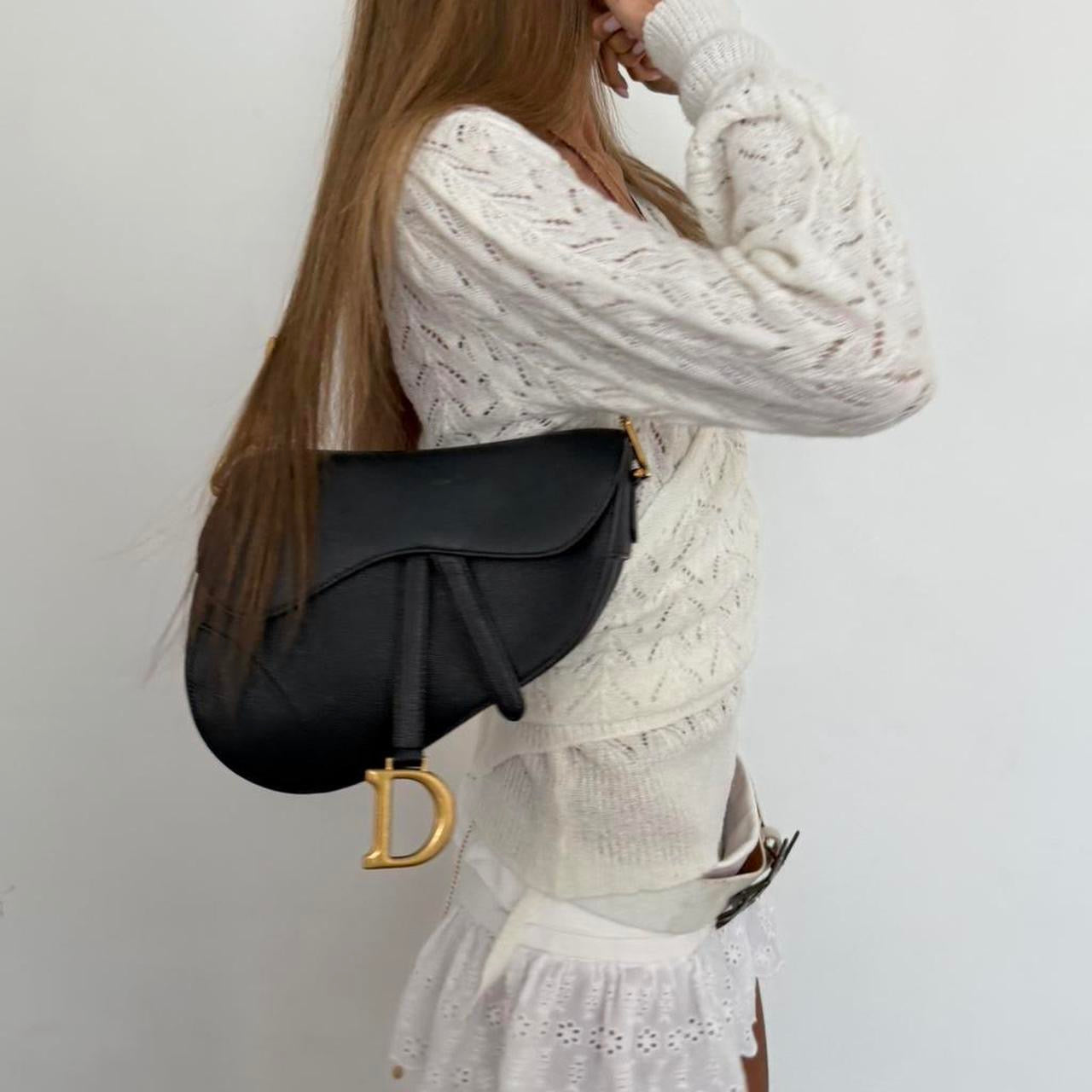 Vintage 00s white boho knit wrap top
