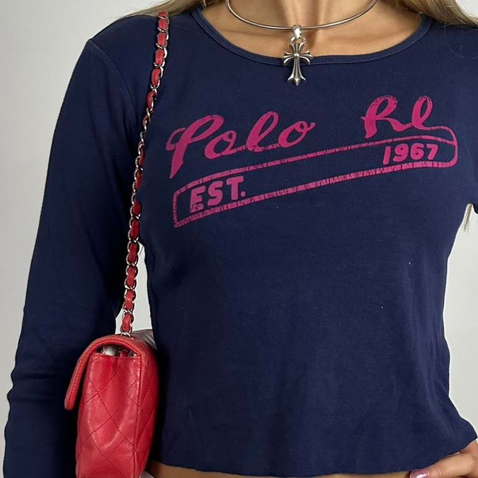 Vintage 90’s Ralph Lauren long sleeves graphic tee