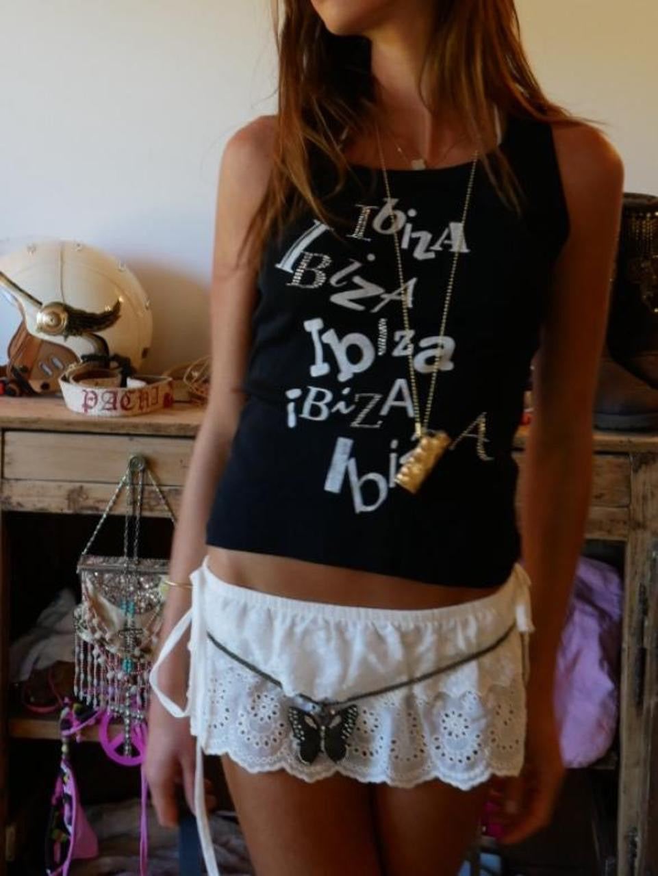 Vintage 00’s ibiza graphic tank top