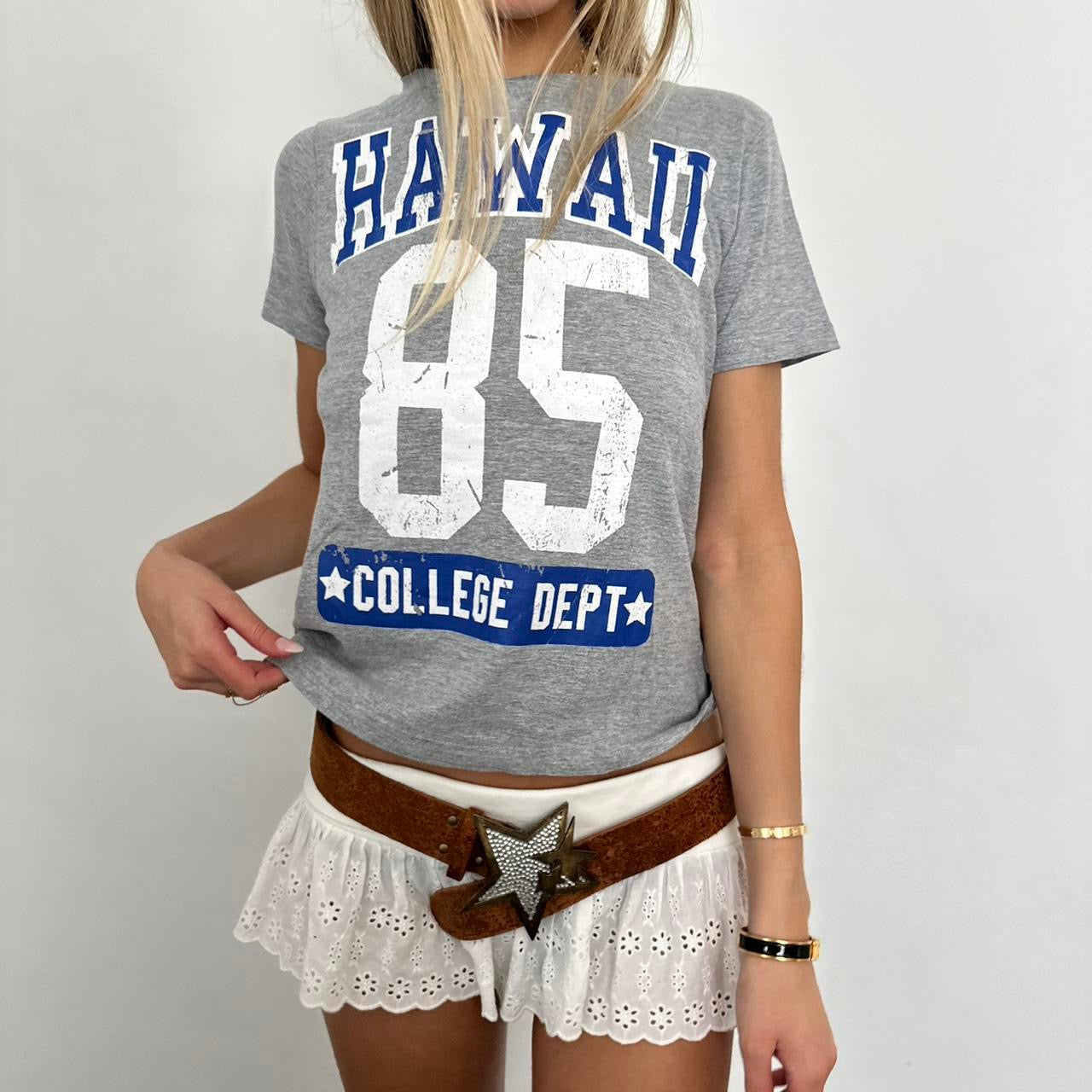 Vintage Hawaii grey top