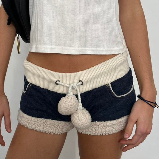 Vintage Pom Pom navy shorts