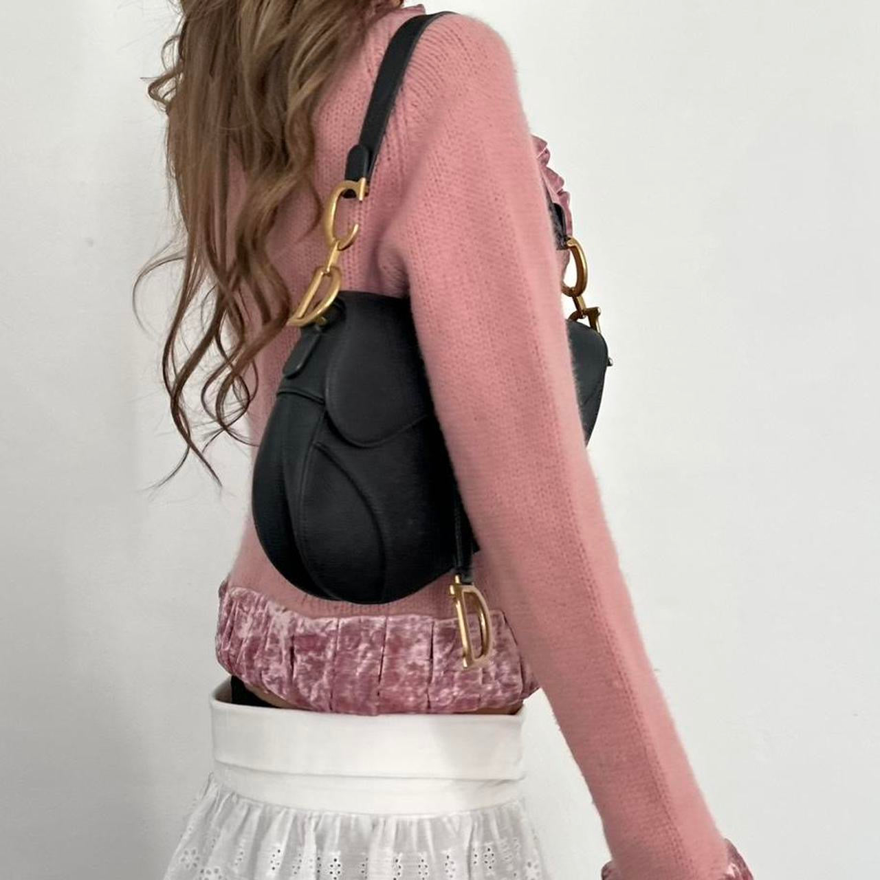 Vintage 90’s pink knit velvet cardigan