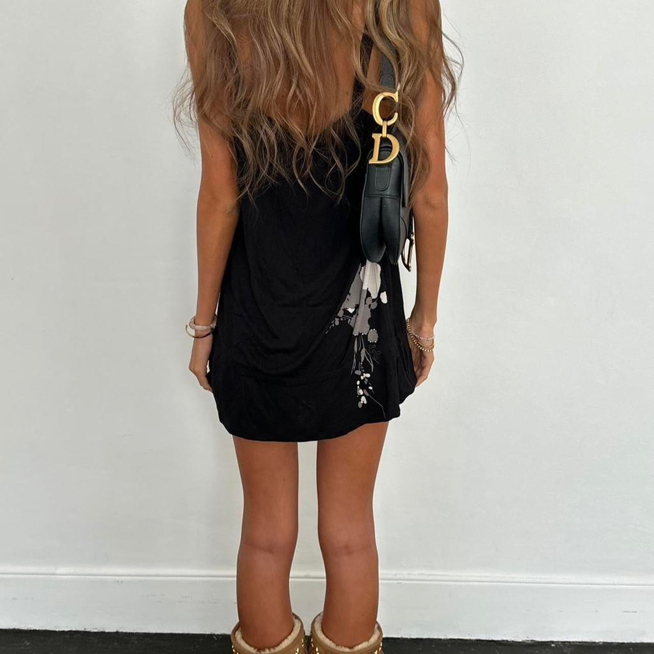 Vintage 2000s black mini dress