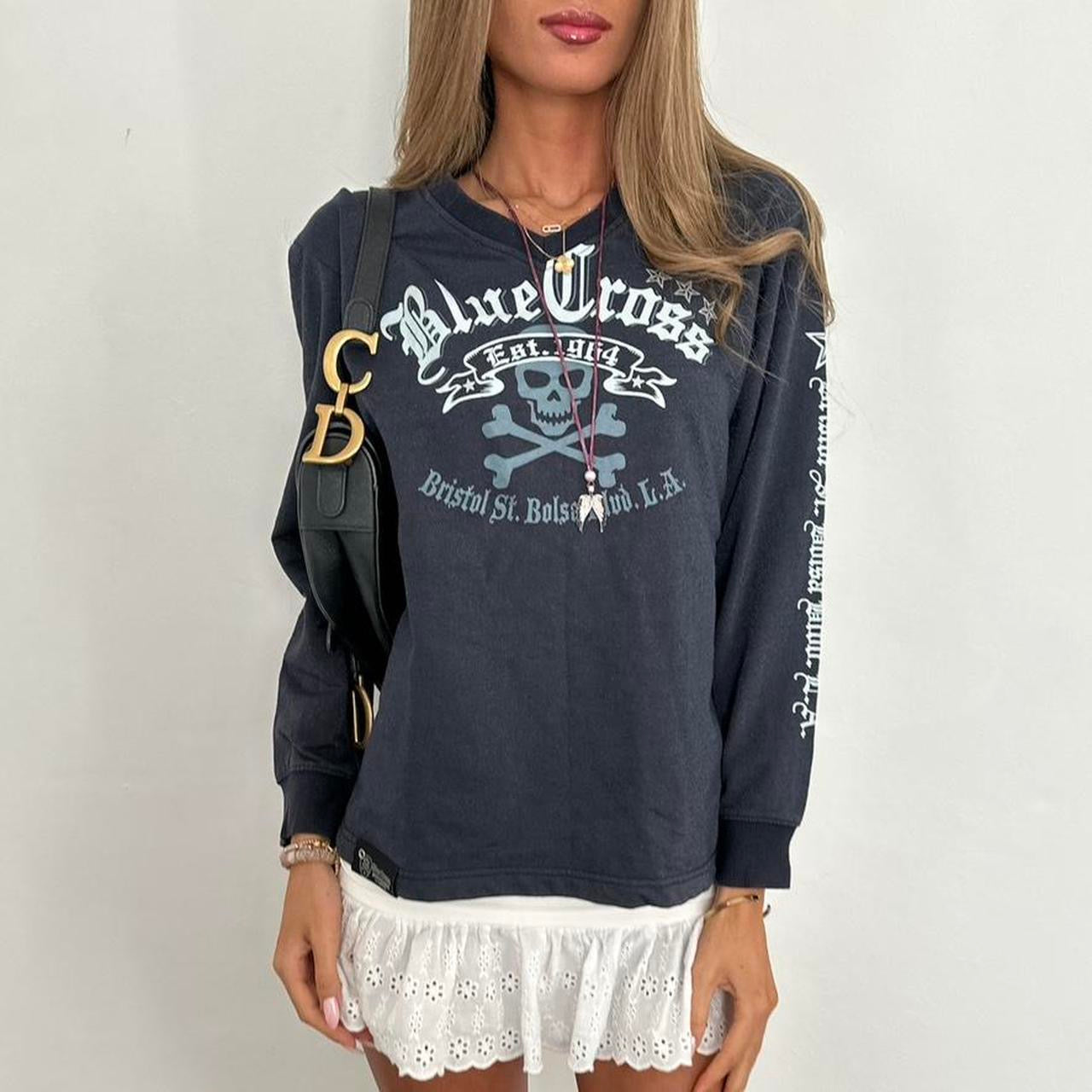 Vintage 2000’s graphic pirate long sleeve top