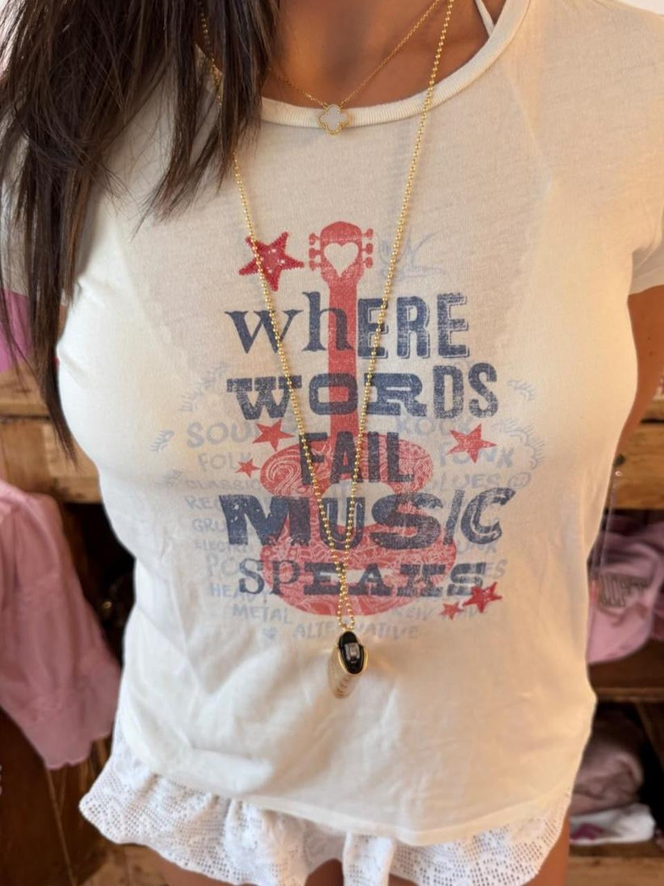 Vintage 90’s Ralph Lauren music baby tee