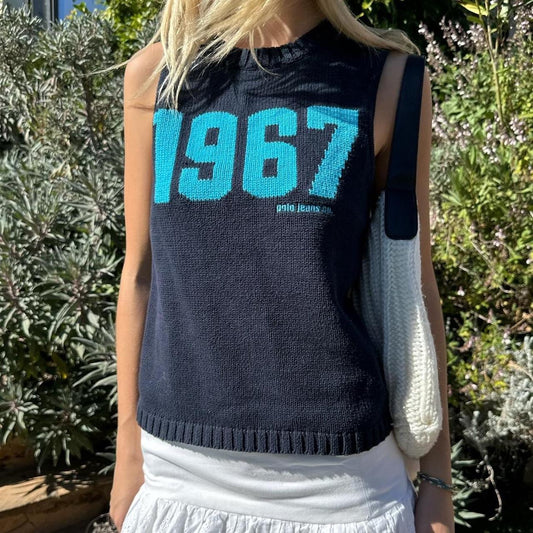 Vintage 1990’s Ralph Lauren dreamy knit sleeveless sweater