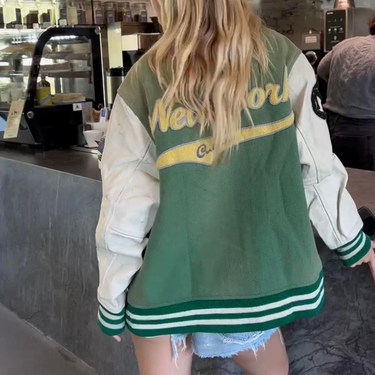 Vintage 80s green New York jacket 💚