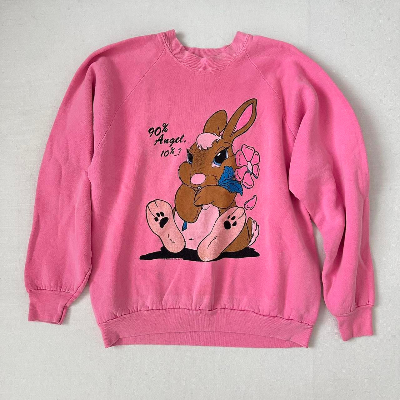 Vintage 90’s pink bunny sweatshirt