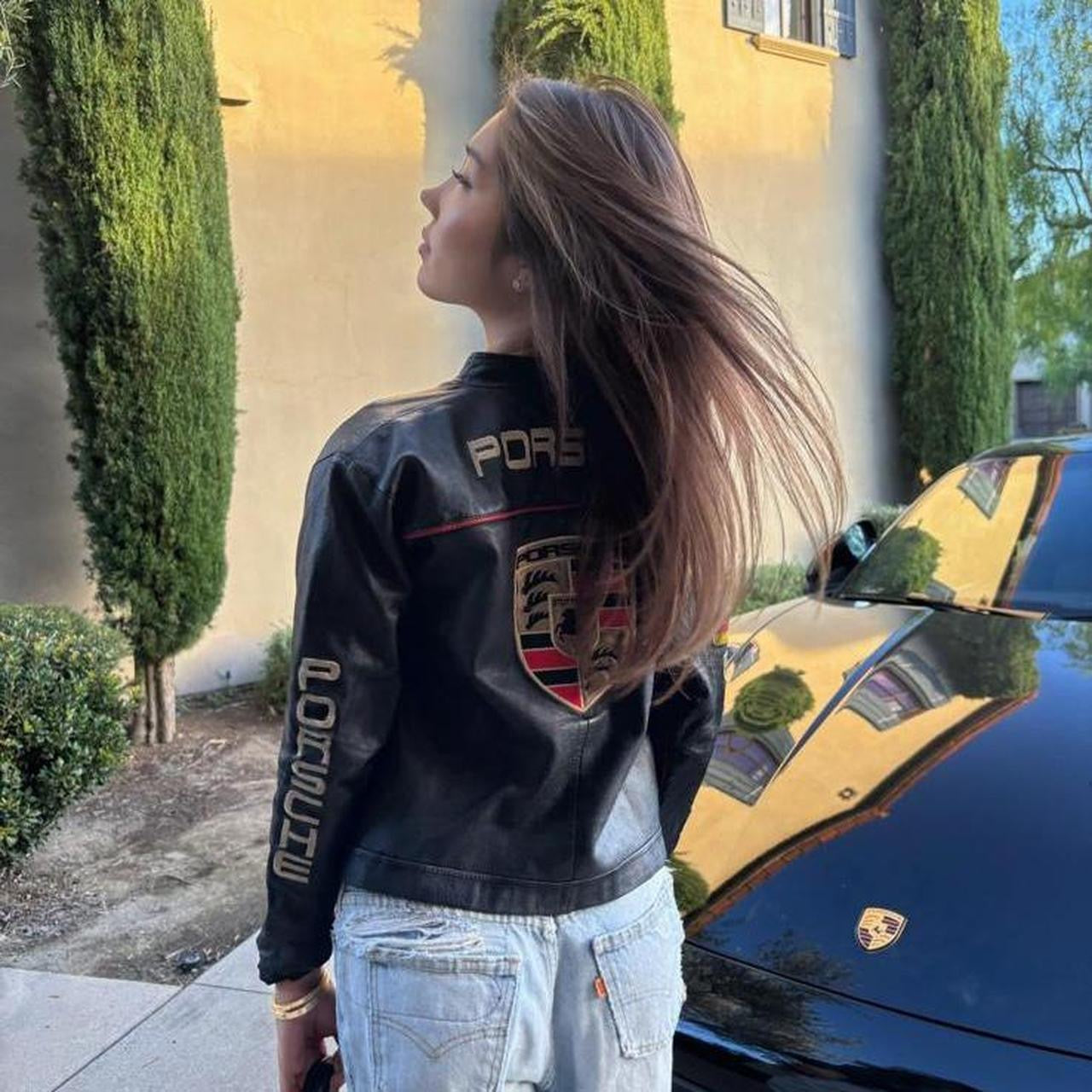 Vintage 90’s Porsche leather jacket