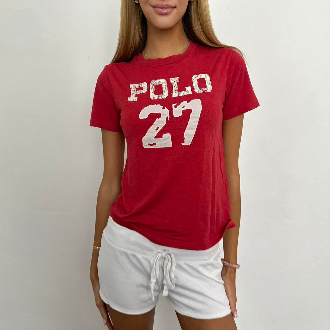 Vintage Ralph Lauren red varsity tee