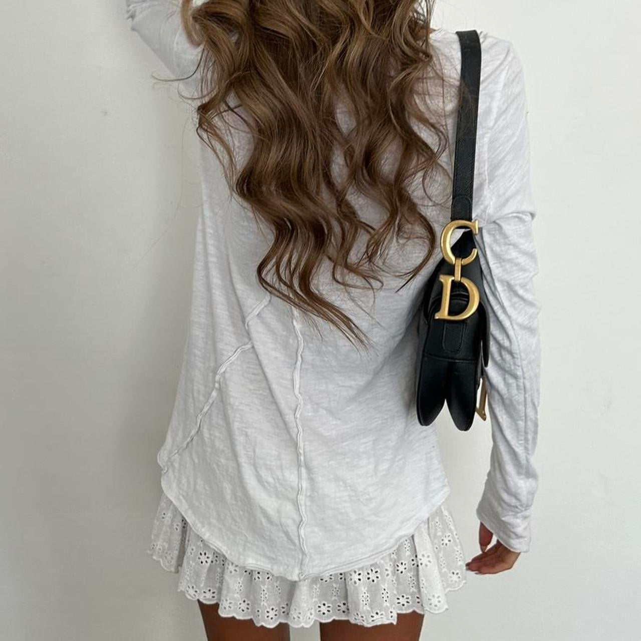 Vintage 2000s long sleeve leopard cross top