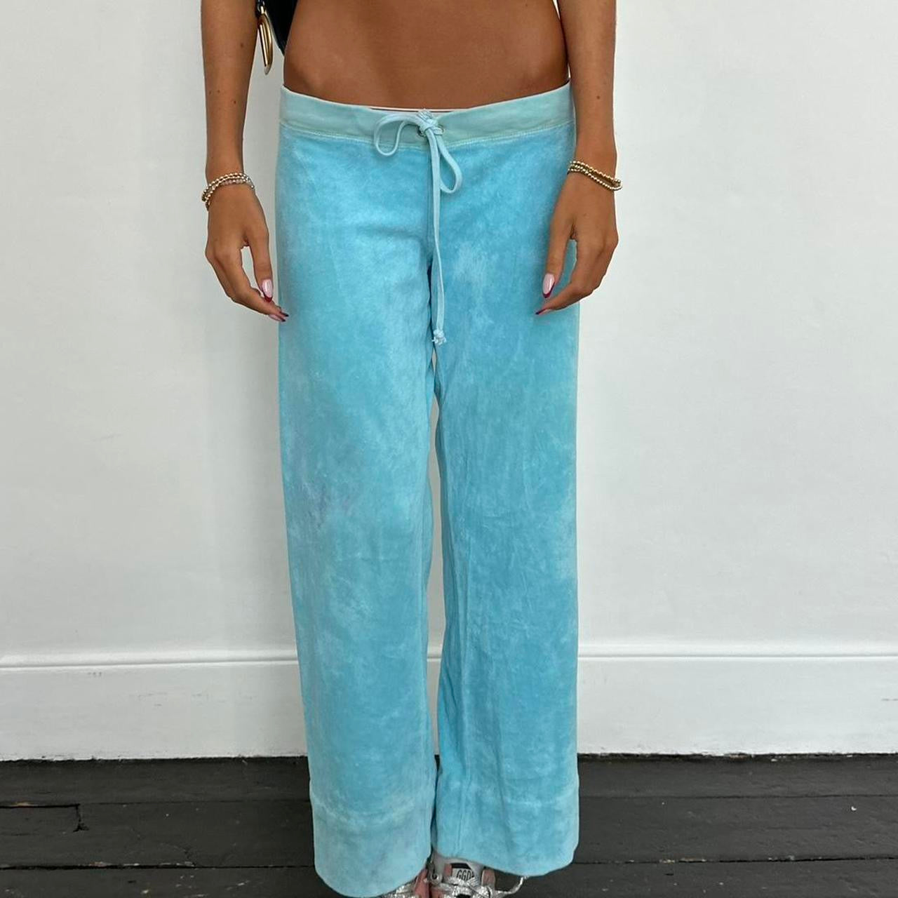 Vintage 90’s Juicy Couture blue velvet pants