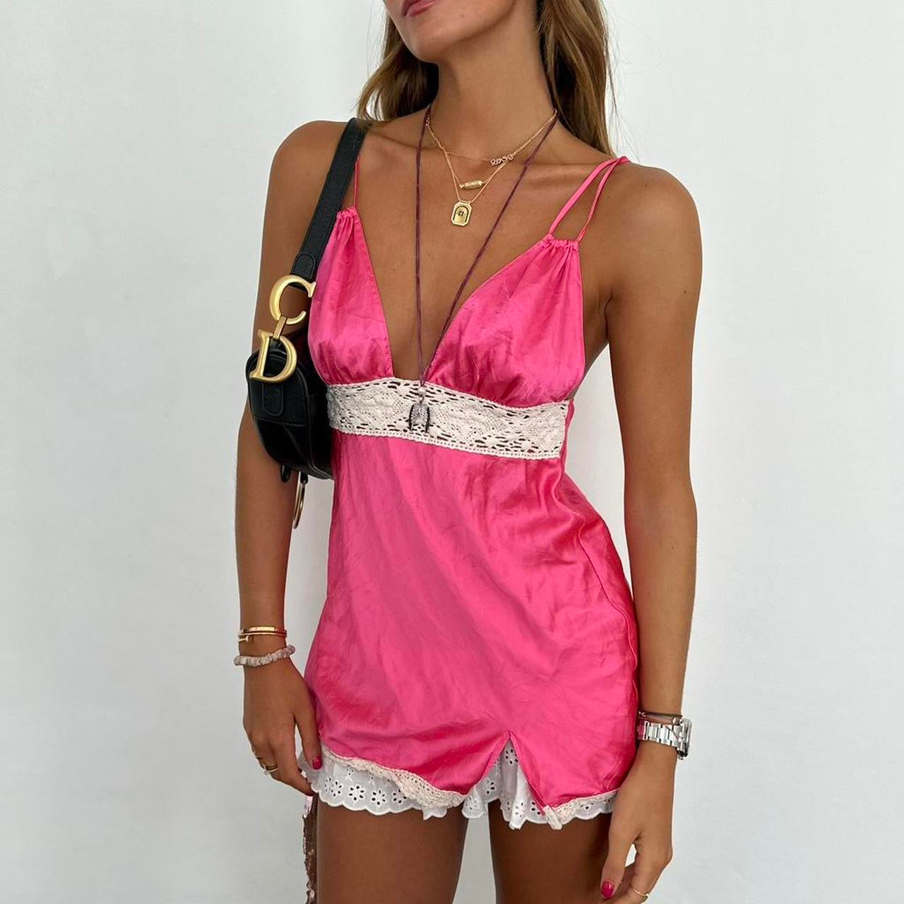 Vintage Victoria’s Secret pink lace babydoll top