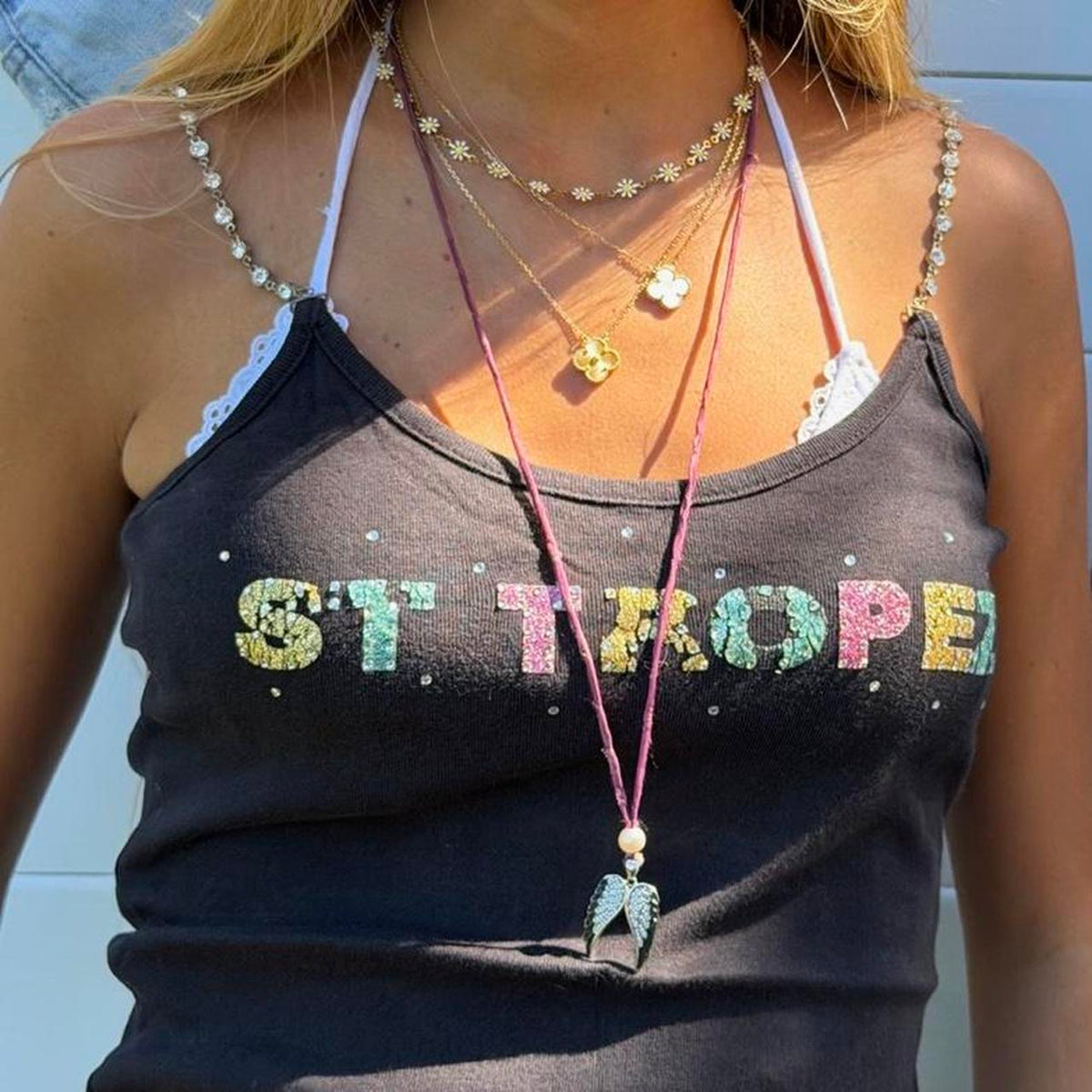 Vintage 90’s Saint Tropez design cami top