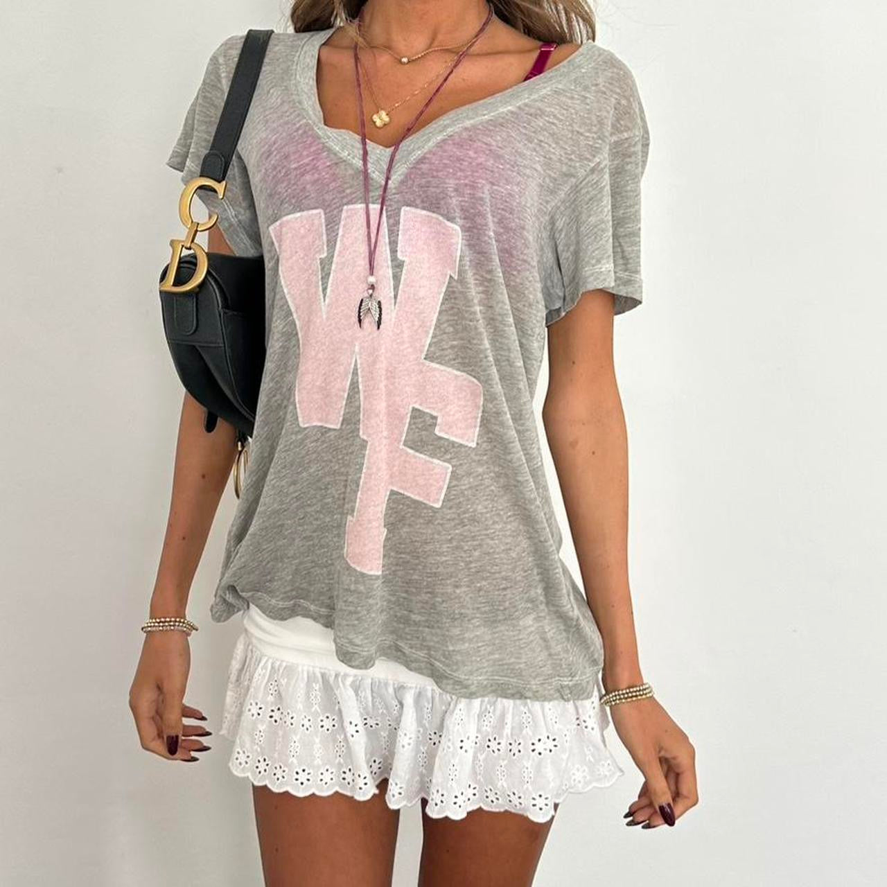 Vintage 2000’s Wild Fox grey top