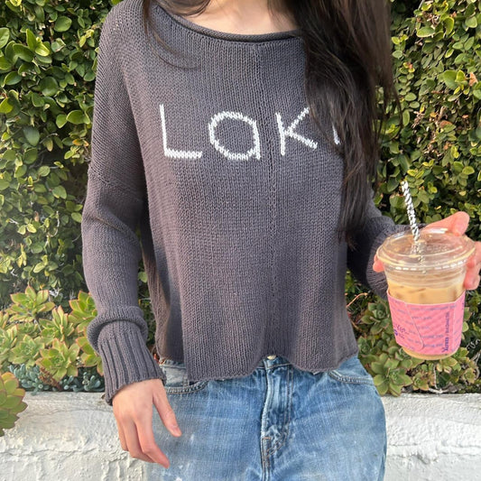 Vintage Lake off the shoulder sweatshirt