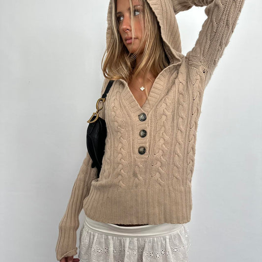 Vintage 2000’s Abercrombie and Fitch knit hooded sweater