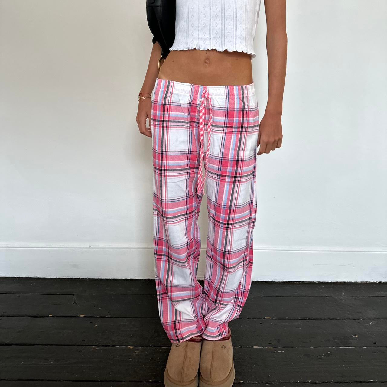 Vintage colourful plaid pants