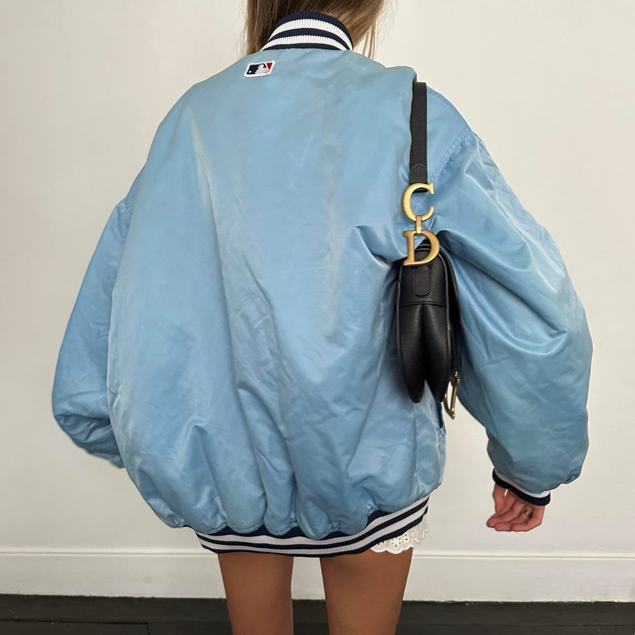 Vintage 90’s Yankees blue varsity bomber jacket