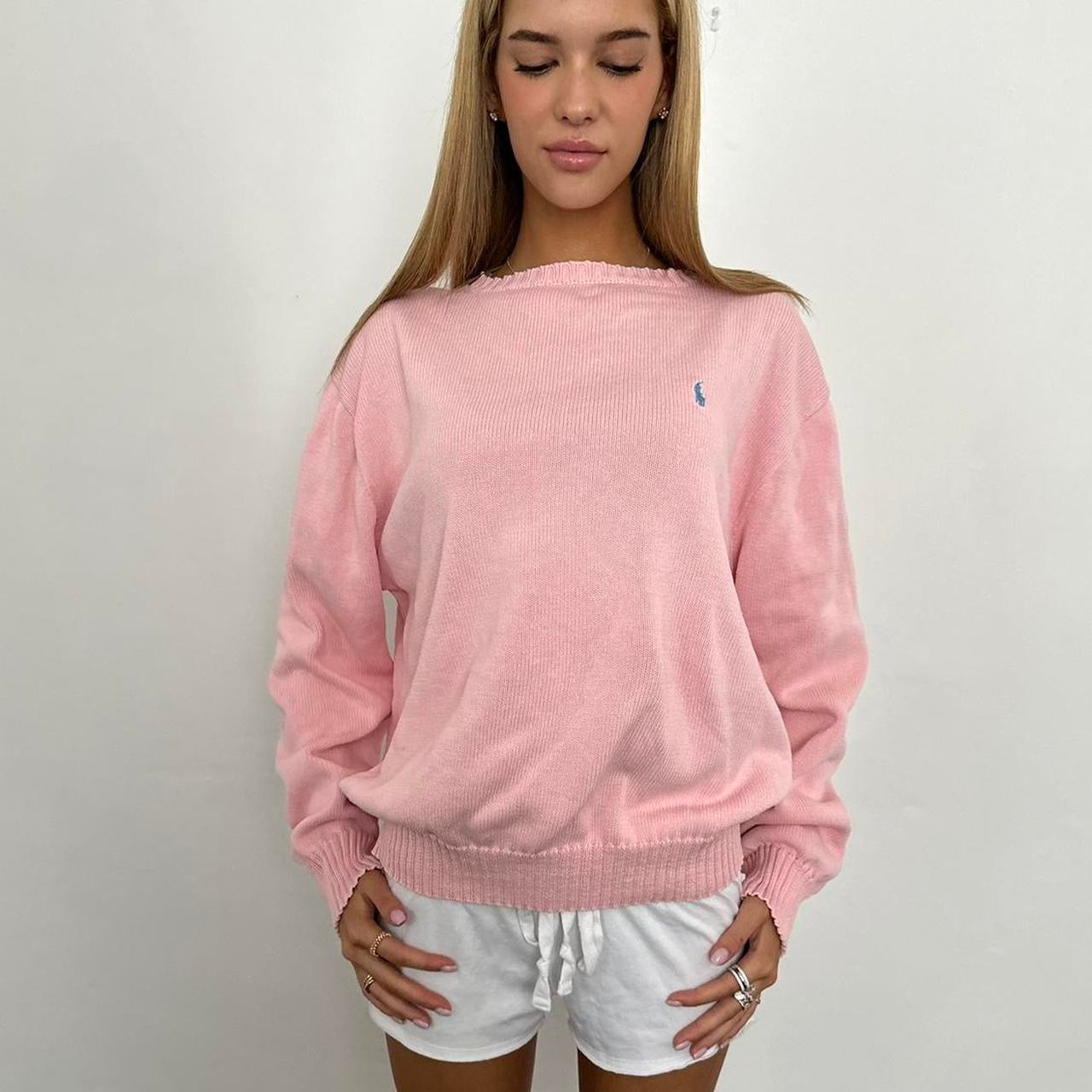 Vintage 90’s Ralph Lauren pink sweater 🪽