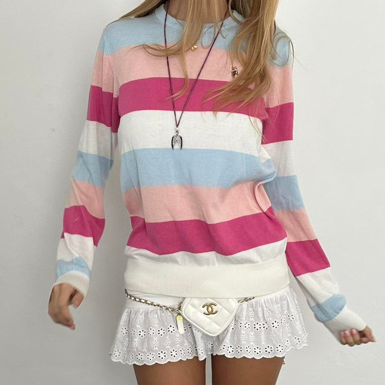Vintage pastel stripe sweater
