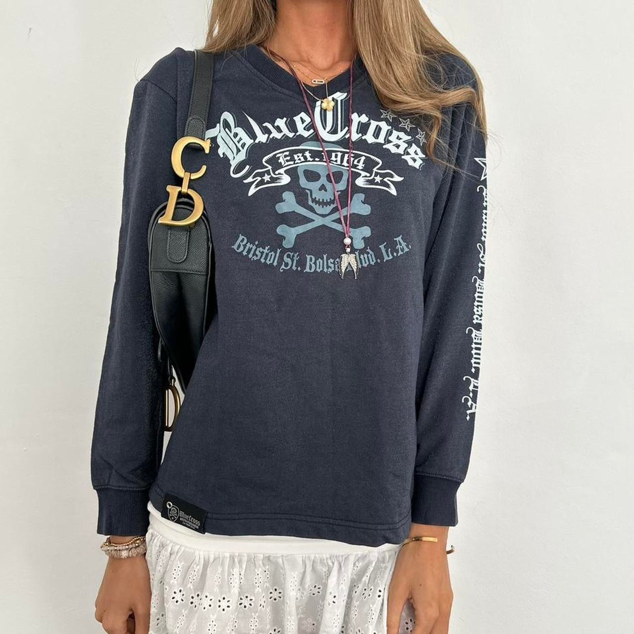 Vintage 2000’s graphic pirate long sleeve top