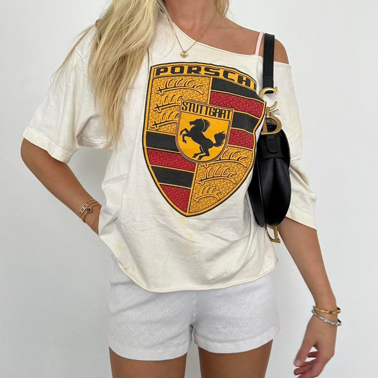 Vintage 90’s Porche off shoulder top