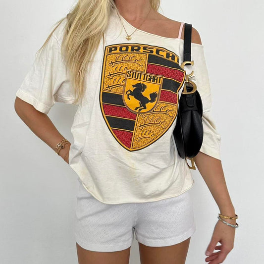 Vintage 90’s Porche off shoulder top