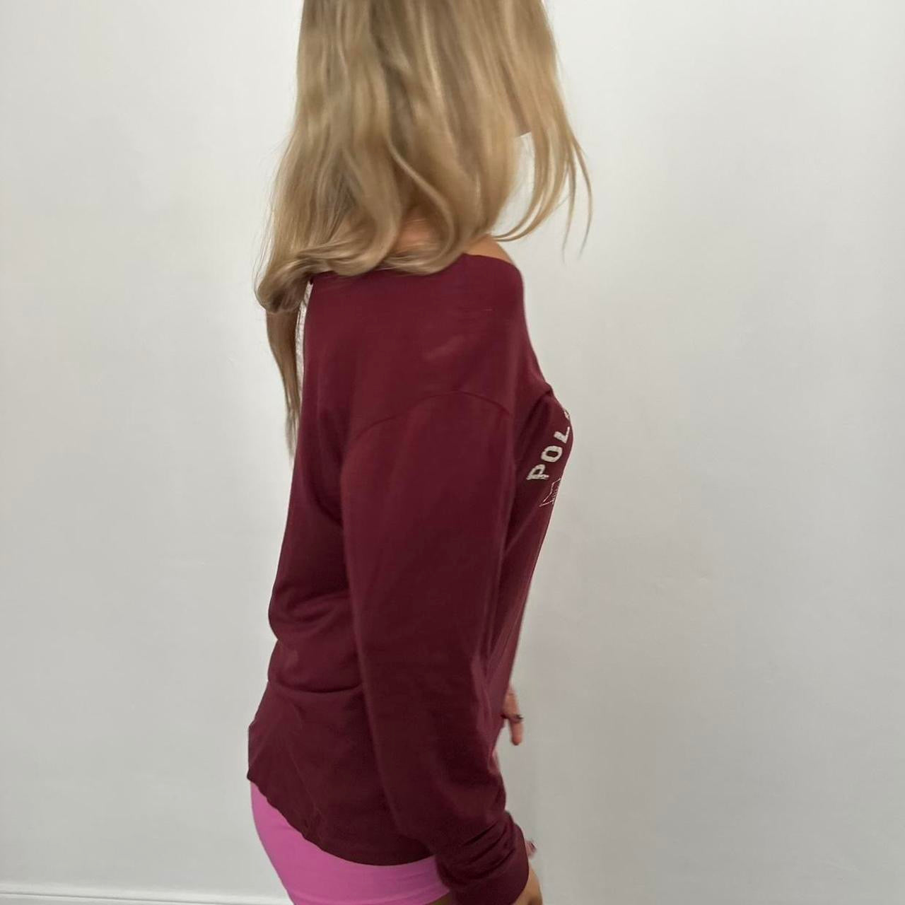 Vintage Ralph Lauren burgundy long sleeves top