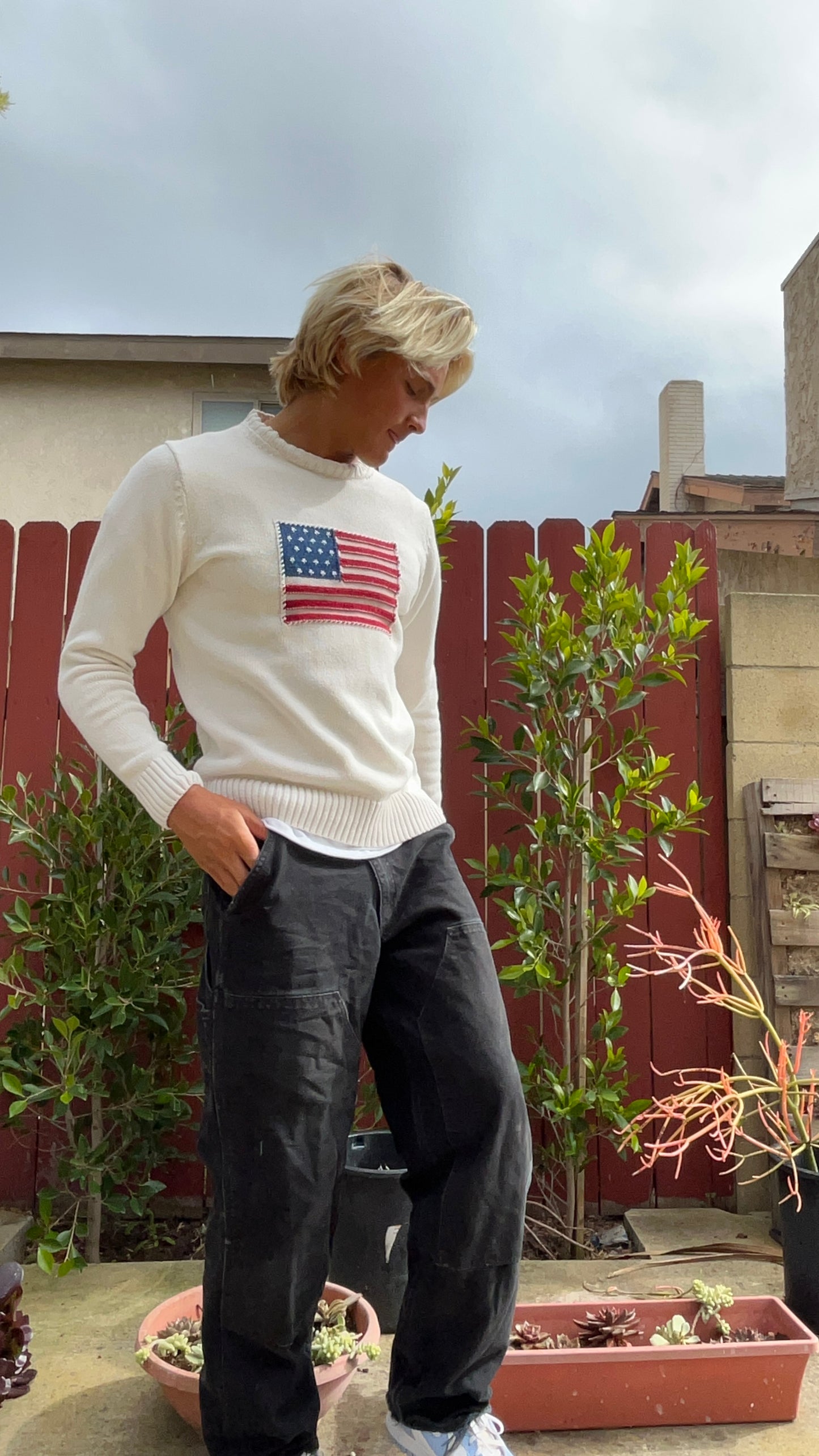 Vintage Gant American Flag sweater