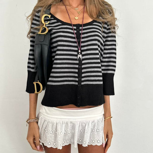 Vintage 2000’s striped cardigan top
