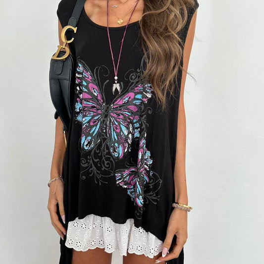 Vintage 2000s butterfly cami top