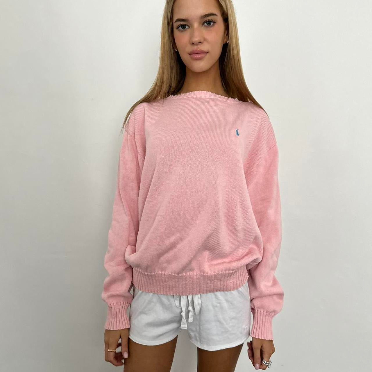 Vintage 90’s Ralph Lauren pink sweater 🪽