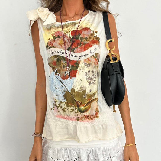 Vintage 2000s graphic cami top