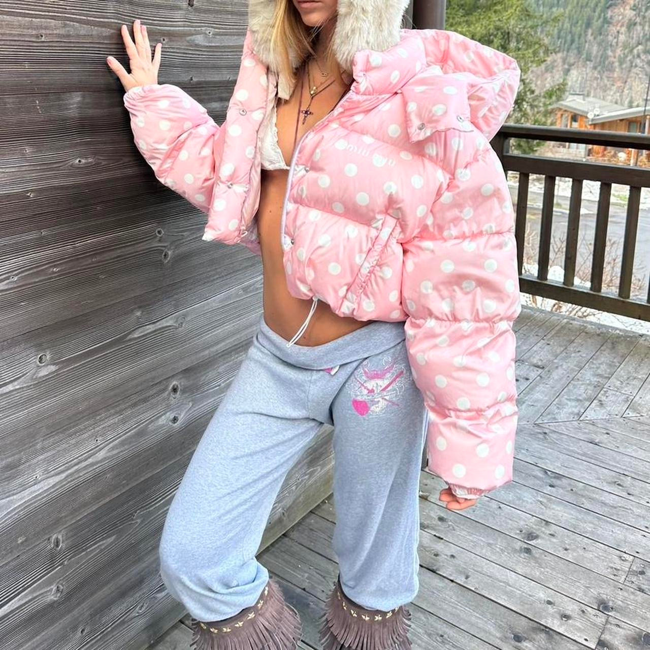 Vintage Miu Miu pink polka dot jacket – Chelsea Thrift